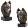 Belgian Shepherd Dog, Belgian Sheepdog - Dog Statue, Bust On Stone Base, Sculpture, Trophy for Dog Show by Brand