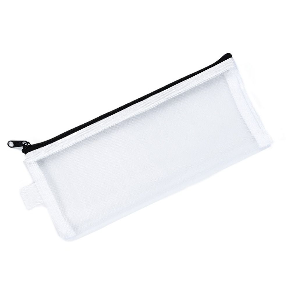 Nylon Mesh Pencil Bag Large Capacity Storage Bag Transparent Stationery Bag  Student