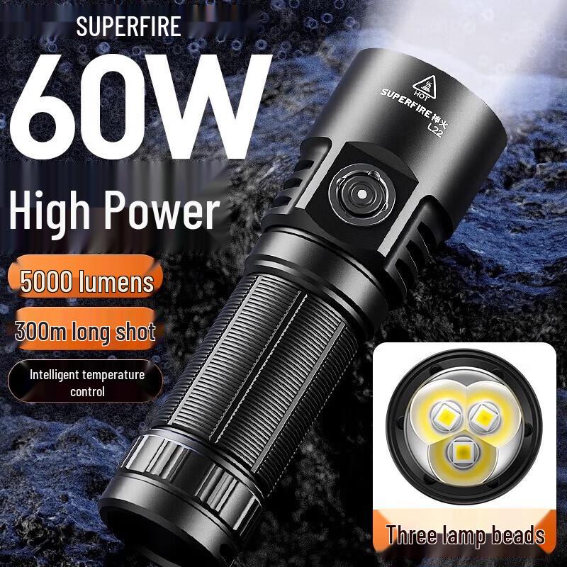 SupFire L22 60W Ultra-Bright Flashlight