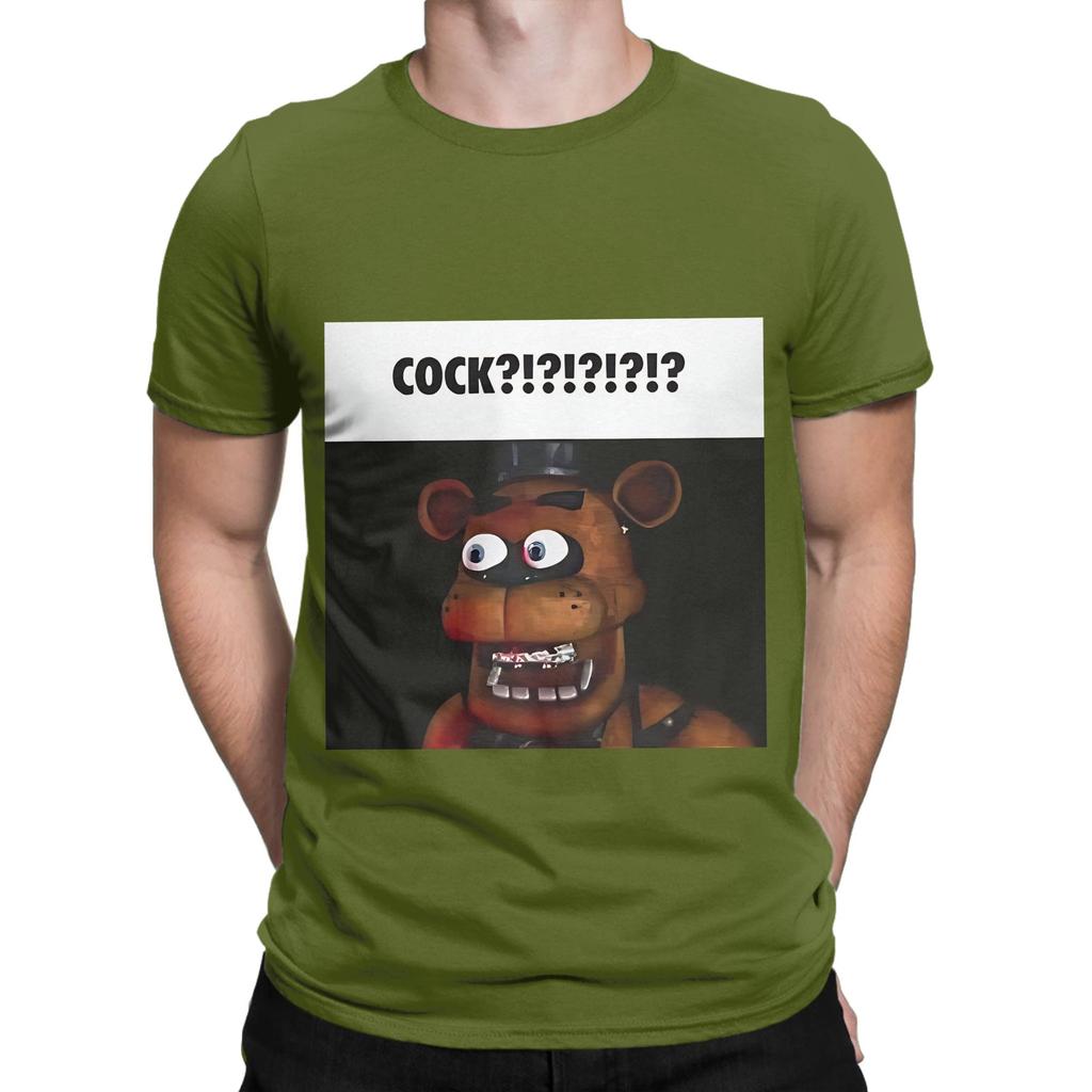 Фредди Фазбер Пять Ночей с Фредди Смешной Принт 100% Хлопок Футболка FNAF Футболки Топы Для Унисекс