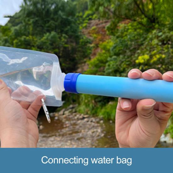 Personal Water Filter Straw Portable Water Purifying Device Outdoor Survival Camping Hiking Backpacking Emergency Water Filtration System