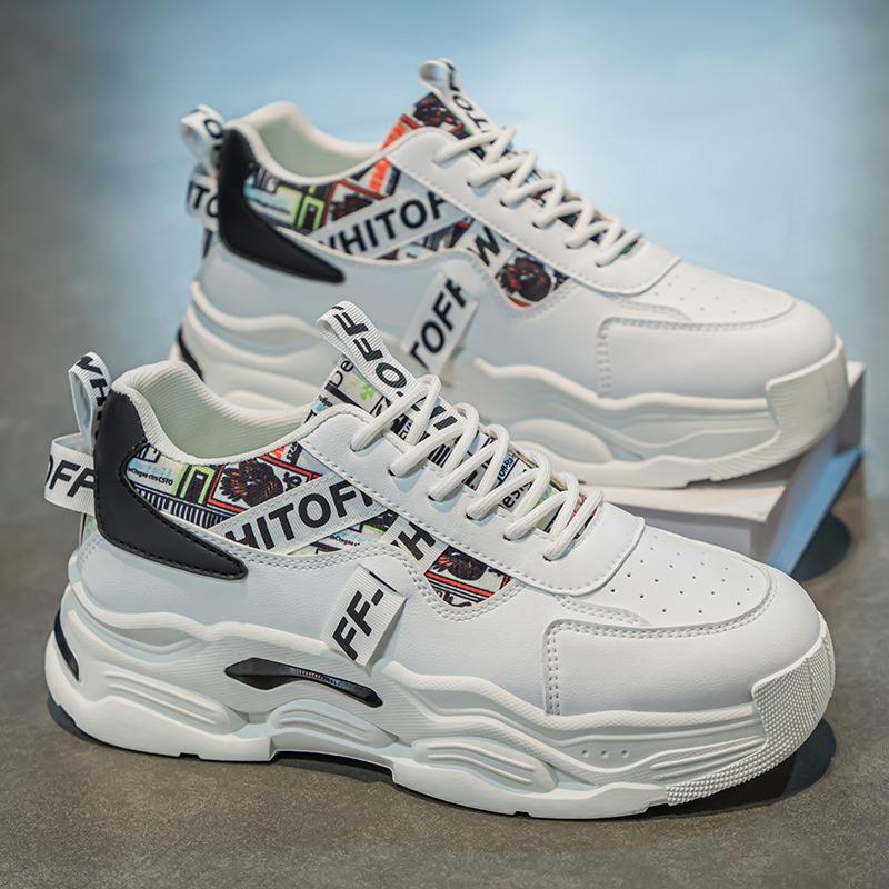 Мужская обувь весна новая дышащая маленькая белая обувь мужская трендовая универсальная платформа спортивная обувь повседневная модная обувь