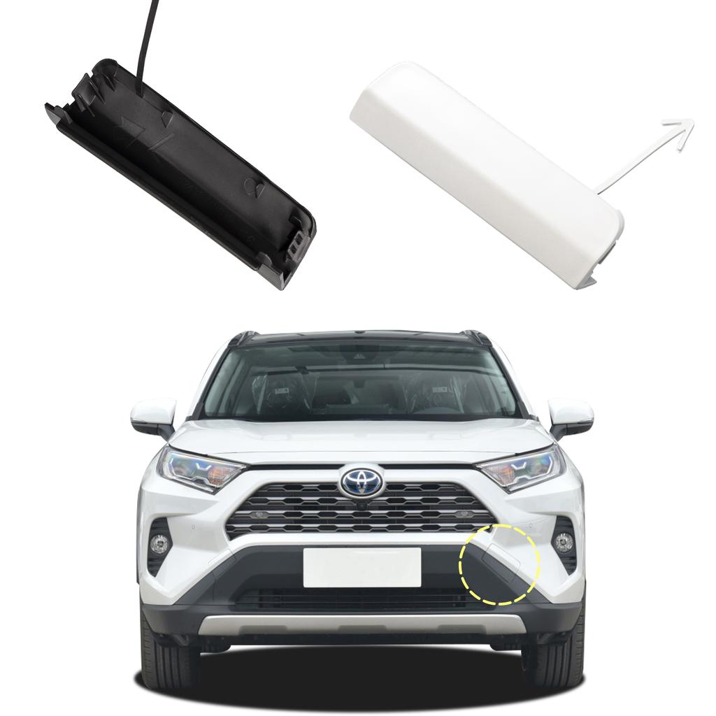 Front Bumper Tow Hook Cover Cap For Toyota RAV4 Trailer Cover Cap 52438-0R901 52437-0R901 Car Accessories