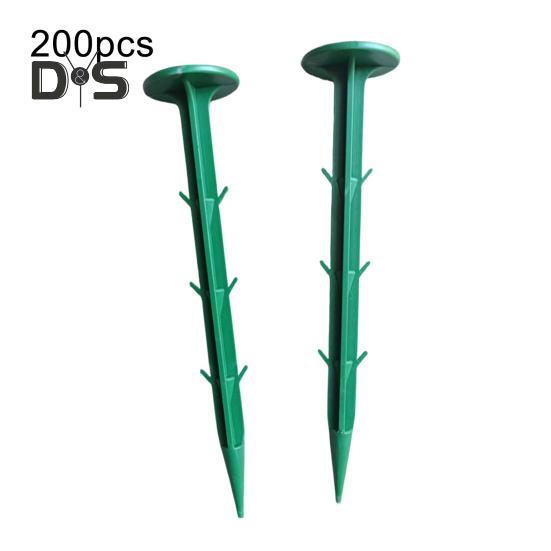 100/200 шт. кольев для дерна, прочные садовые колья, ландшафтные колья для защиты от сорняков, тканевой сетки, газона, использования во дворе