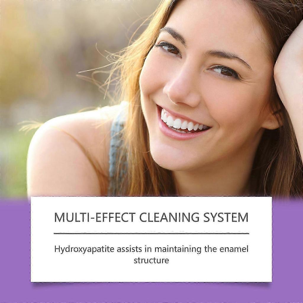 Purple Luxe Toothpaste, Multi-Effect Cleaning System, Hydroxyapatite & Papaya Enzyme, Triple Whitening, Stain Removal & Fresh Breath