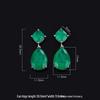 Серьги-подвески изумрудно-параибского синего цвета для женщин - Простые и стильные украшения