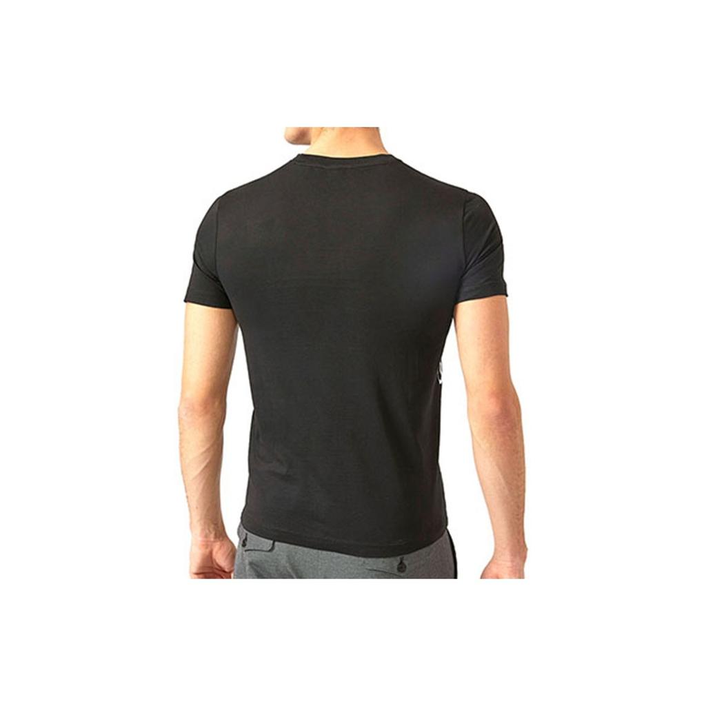Emporio Armani Мужская футболка с принтом, круглый вырез, короткий рукав, черная 3Z1T72-1JPZZ-0999