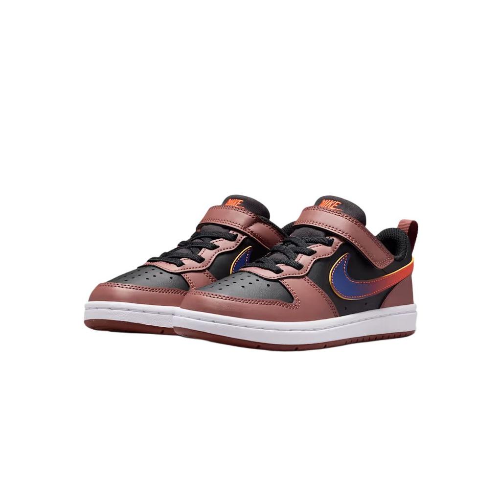 Nike Court Borough Low Recraft PS Черный/Красный Сепия/Командный Оранжевый/Глубокая Ночь Детские Кроссовки IO6966-002