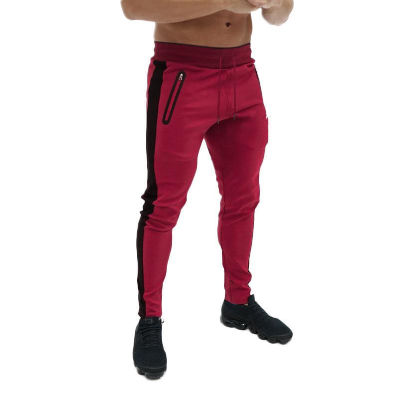 Men's Striped Sweatpants New Casual Light Plate Slim Fitness Pants Men's Trousers Small Leg Pants