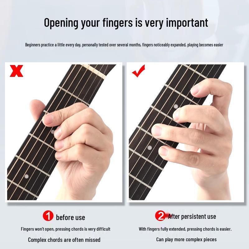 Left-Hand Guitar Finger Stretcher & Spreader - Universal Trainer for Musical Instruments
