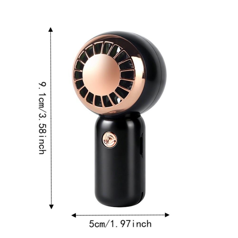 Ultra-quiet Mini Portable Fan 3 Gear Wind USB Rechargeable Fan Handheld Air Cooler Fan Outdoor