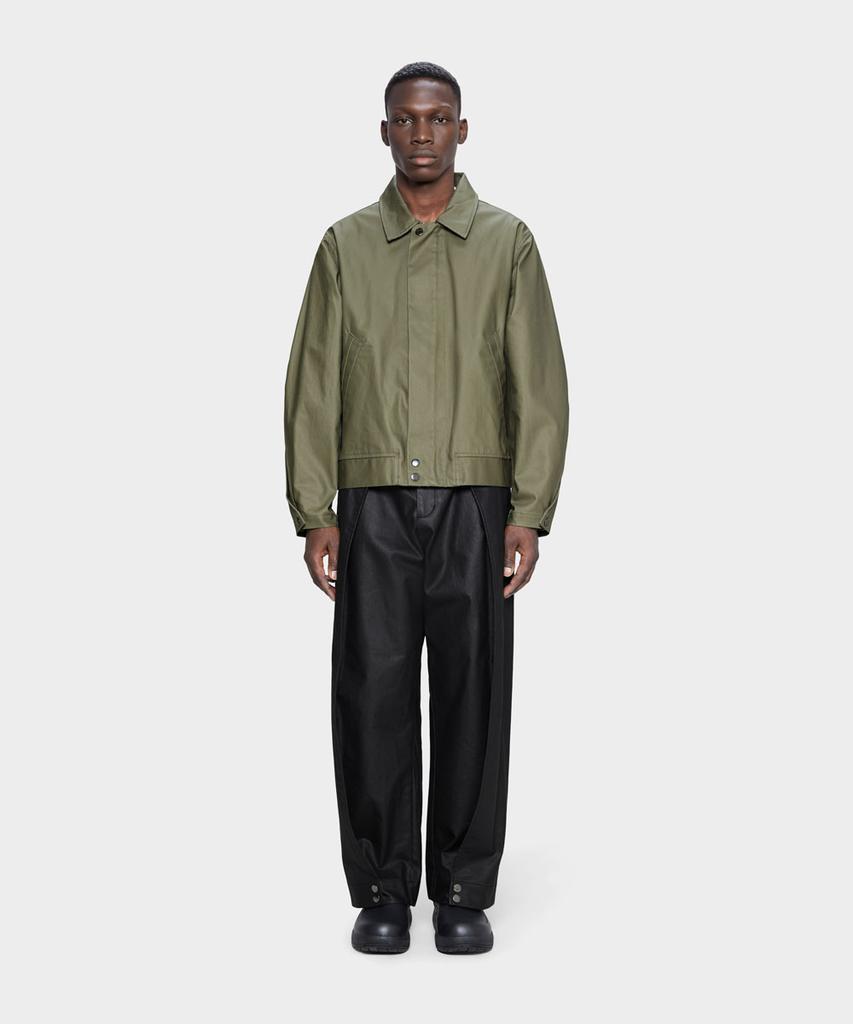 Rains Heavy Woven Overshirt - Moss