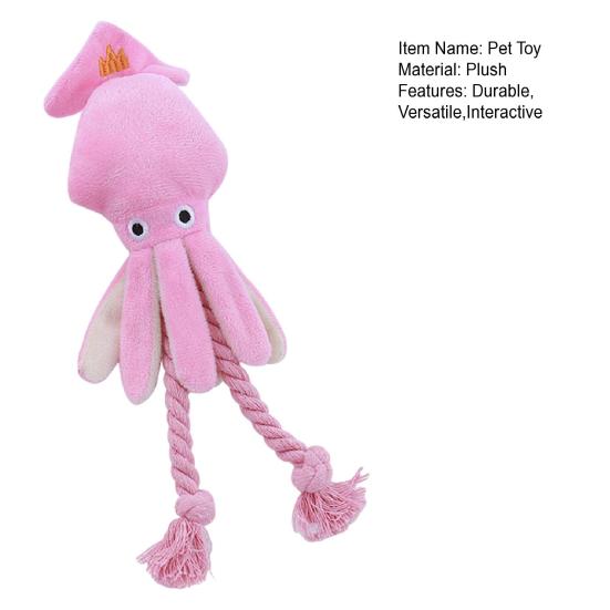 Собака плюшевая игрушка с голосом в форме осьминога игрушка для жевания питомца игрушка для чистки зубов интерактивная собака