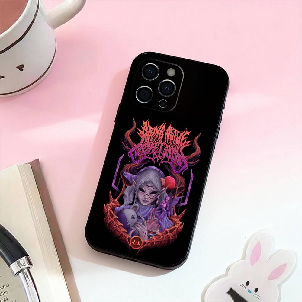 Bring Me The BMTH Horizon band Phone Case For iPhone 17,16,15,14,13,12,11 Plus,Pro Max,Soft Silicone Black Cover