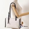 Punching Square Canvas Shoulder Bag (3 Colors)