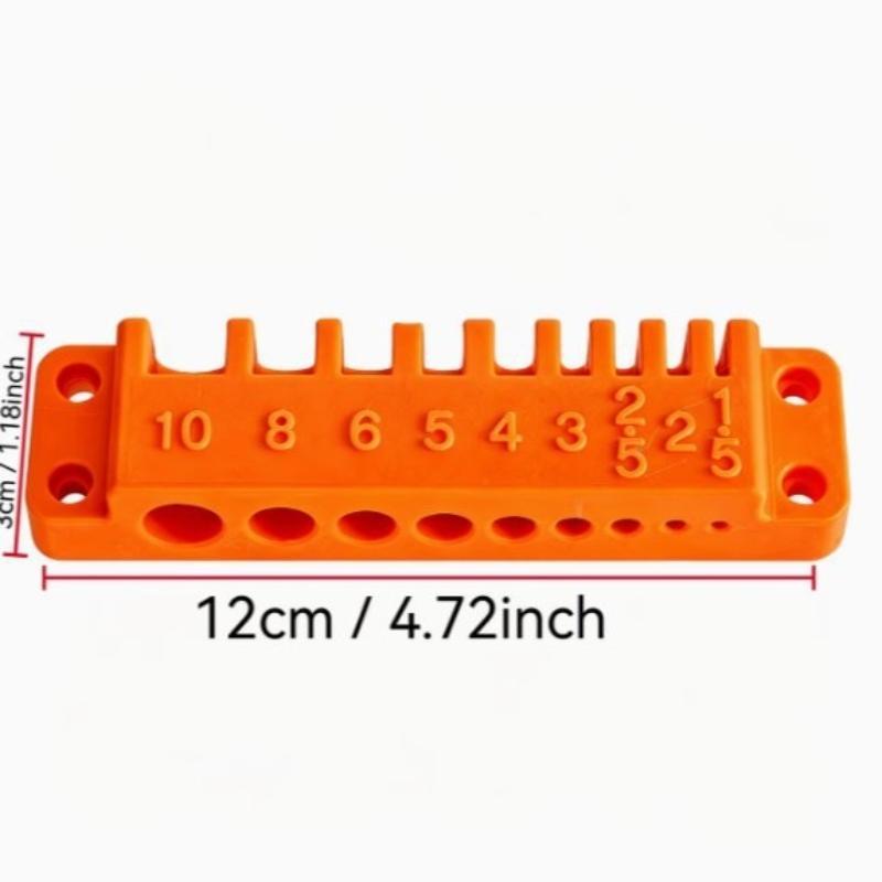 Punch-Free Wall Mount Hex Socket Organizer 10 Numbered Sizes Tool Storage Rack for Mechanics Workshop Garage Use