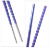Boundless Voyage Titanium Camping Titanium Square Outdoor Colored Ultra with Storage Bag Ti15115B Chopsticks, Chopsticks, Chopsticks, Chopsticks,