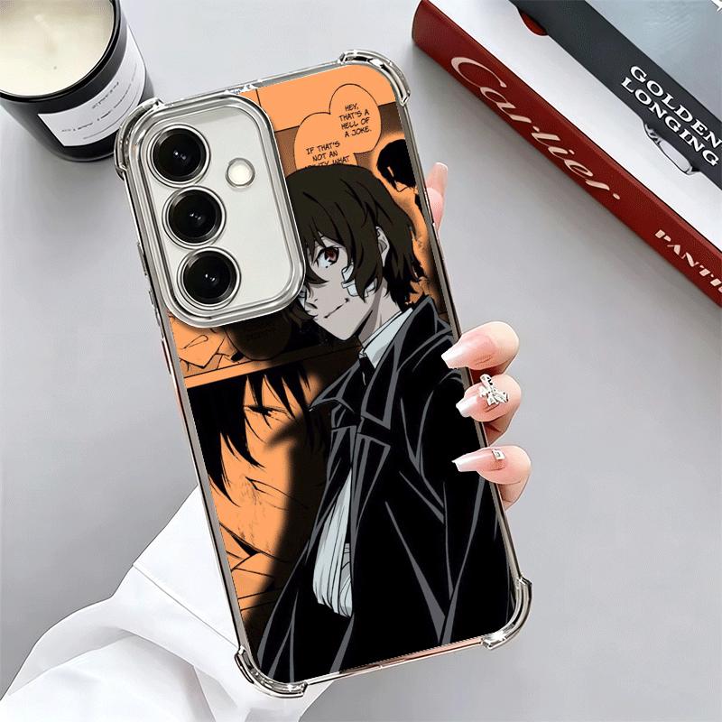 Чехол для телефона с покрытием Bungo Stray Dogs для Samsung A17 A07 A37 A57 A16 A56 A15 A55 A14 A54 A13 A53 A26 A36 A25 A35 A24 A34 A2