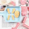 2Set Cookie Stamps Halloween Skeleton Biscuits Molds Fondant Biscuits Pastry Cookie Cutters Baking Decoration Supplies