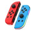 Контроллеры для Nintendo Switch, замена контроллера переключателя со светодиодом RGB, регулируемым турбонаддувом и вибрацией, красный/синий
