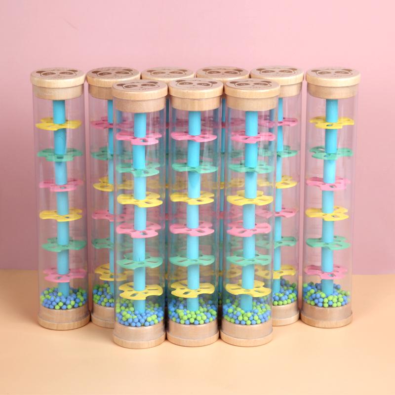 Игрушка-дождевая палка в стиле бамбука: Визуальный и слуховой инструмент раннего развития для младенцев и малышей