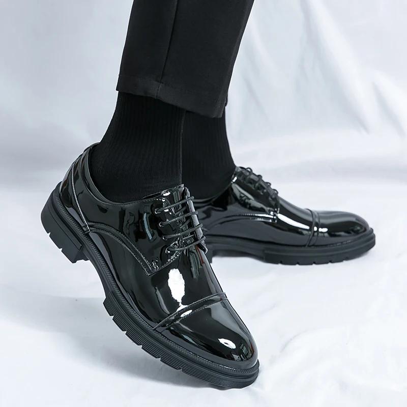 Классические лоферы класса люкс, зеленые оксфордские туфли, деловые повседневные кожаные туфли на шнуровке, свадебные туфли на низком каблуке, яркие цветные туфли