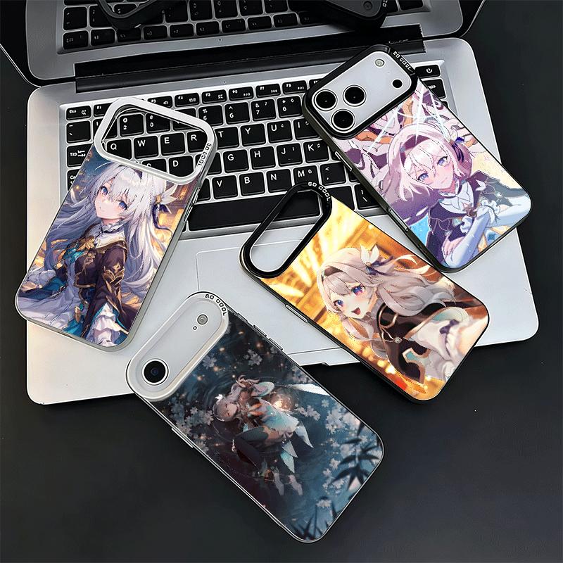 Чехол для телефона Honkai Star Rail Firefly Мягкий для iPhone 15 16 17 Pro Max 17Air 16E 14 Plus 13 12 Mini Ударопрочный Задняя крышка