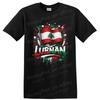 Lebanon Flag T Shirt Cedar Tree Red White Green Patriotic Paint Splash Art