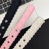 Кожаный ремень с rhinestone Y2K Женский поясной ремень Винтажный кружевной ремень Мужской