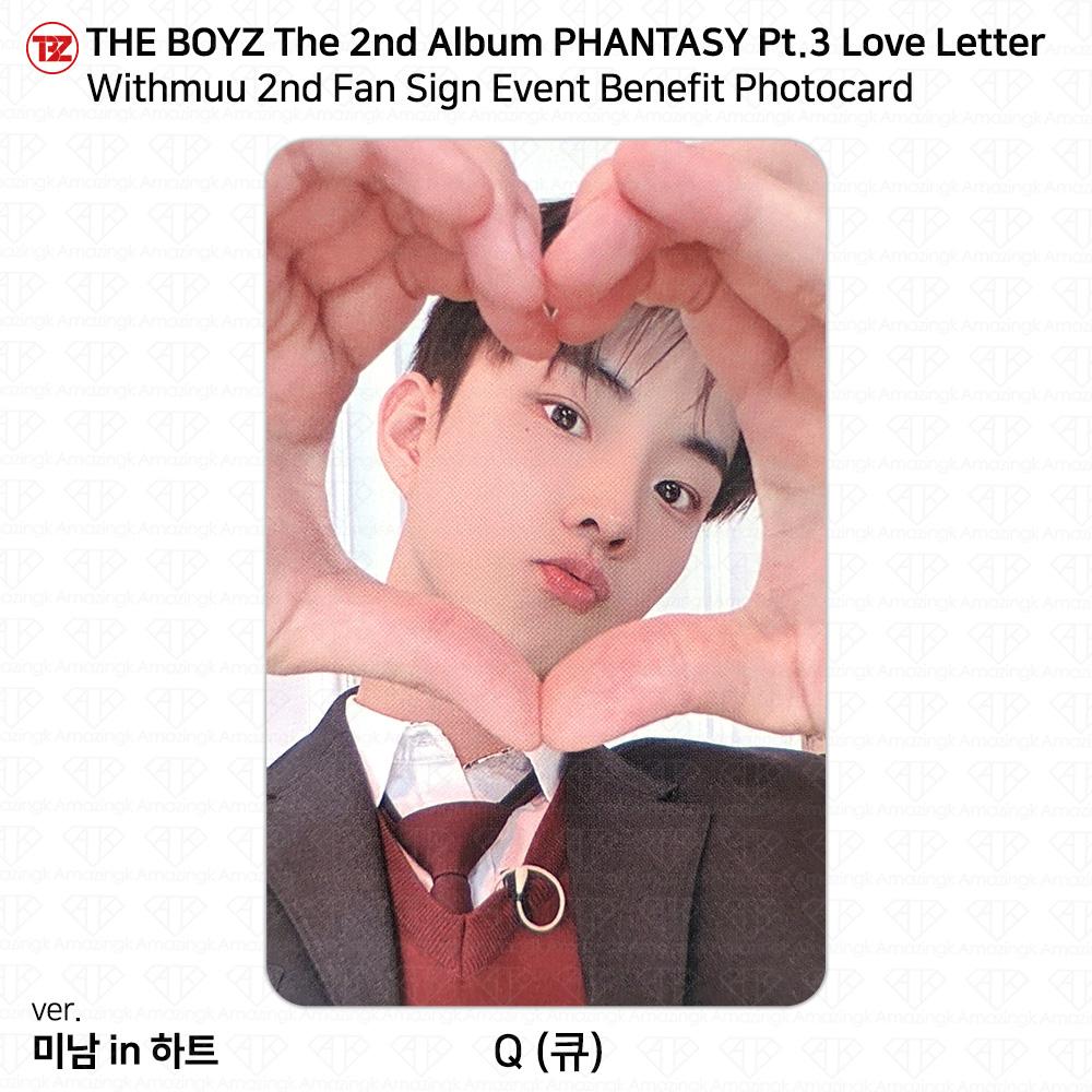 THE BOYZ Phantasy Pt.3 Love Letter Withmuu 2nd Fan Sign Benefit Photocard KPOP