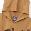 Champion Long Sleeve Fleece Hooded Sweatshirt with Rubber Schoolboy Mocha Kids' Print, CK-AS106,