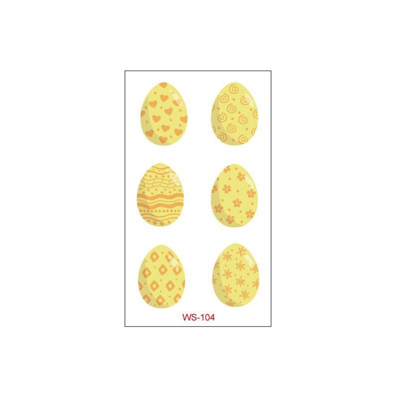 New Children's Easter Tattoo Stickers Cartoon Rabbit Egg DIY Decoration Waterproof Holiday Gift