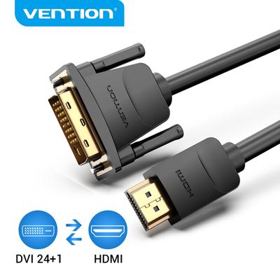 Vention Кабель HDMI-DVI Двунаправленный адаптер DVI-HDMI 24 + 1-контактный преобразователь 1080P «папа-папа» для Xbox HDTV Кабель DVI-HDMI