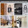 Wall Mounted Key Storage Safe Waterproof Anti-theft Key Box With Combination Lock 12-Digital Password Office Home Outdoor Use