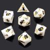 Resin Dice Sharp 7-piece Set  Decal Dice Within Dice  Sulu Run  Dungeons & Dragons Board Game D20 Dice