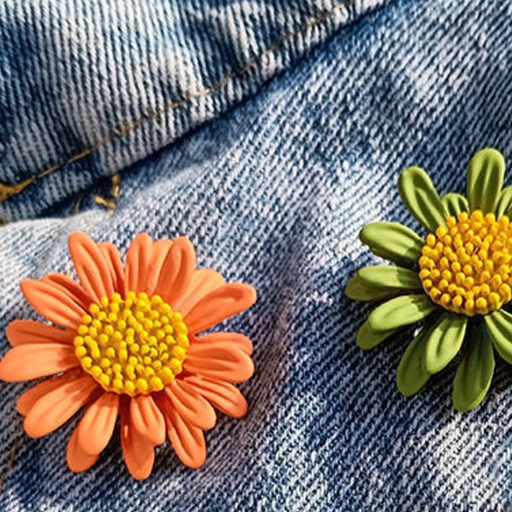 Брошь-булавка Броши-маргаритки Цветы Подсолнух Металлические булавки-лацканы Брошь-булавка-маргаритка Украшения для женщин/девушек