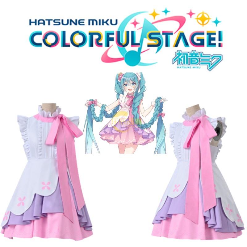 Милый и прекрасный косплей-костюмный набор Hatsune Miku длинные волосы принцесса