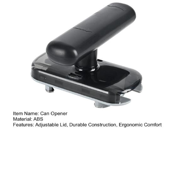 Многофункциональная открывалка для банок Плавный вращающийся зубчатый механизм Эргономичная ручка Регулируемая открывалка для бутылок и банок