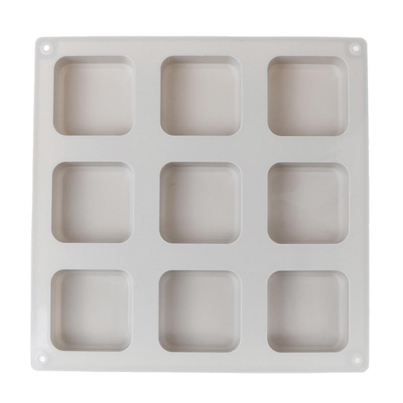 9-ти полостные квадратные силиконовые формы для мыла мыловарение своими руками мыловарение шоколадная форма
