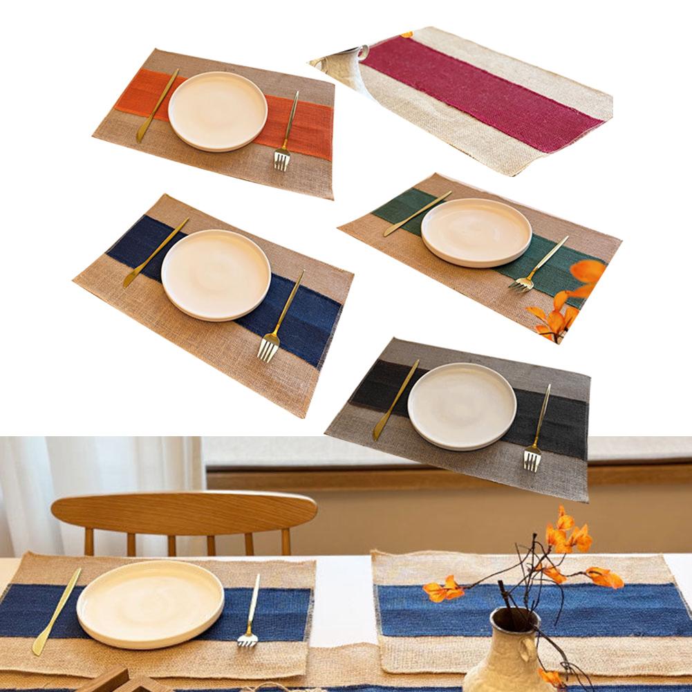 4 шт. Маслостойкий и водонепроницаемый коврик для стола 45*30 см Многофункциональные износостойкие коврики для обеденного стола для отелей, кухонного декора