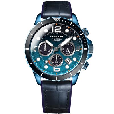 Часы TIME CRAFT DIVER Синий циферблат Нержавеющая сталь Солнечная батарея 45MM Обычная гарантия Темно-синие TCD45NNG-NV Мужские