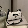 Niche Design Bow Underarm Bag Women's 2025 New Handbag Fashion Shoulder Messenger Bag Sweet Baguette Bag