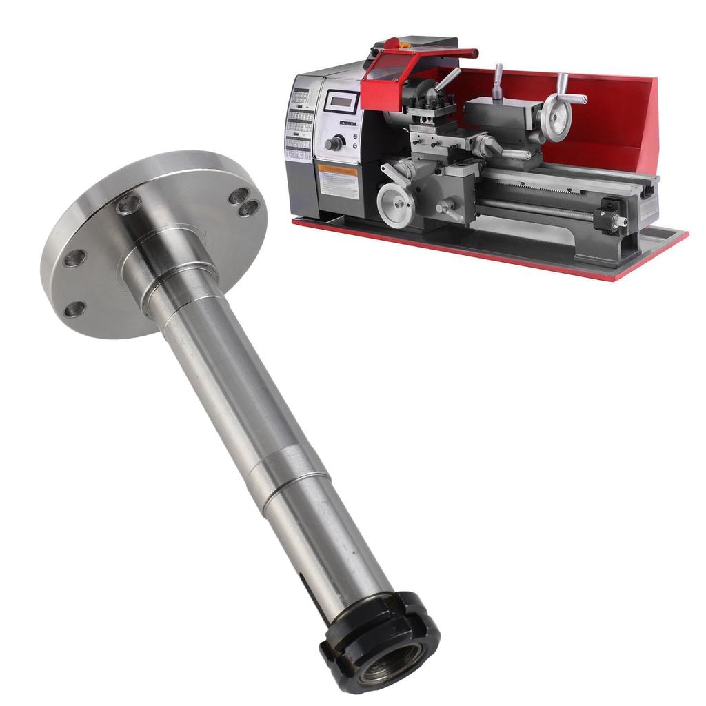 Мини-шпиндель токарного станка с диаметром отверстия 20 мм, стальной инструментальный шпиндель, сменный для токарных станков MX 180D 7x12 8x14 18