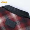 Jeep Мужская американская ретро куртка из смесовой шерсти в клетку с цветными блоками