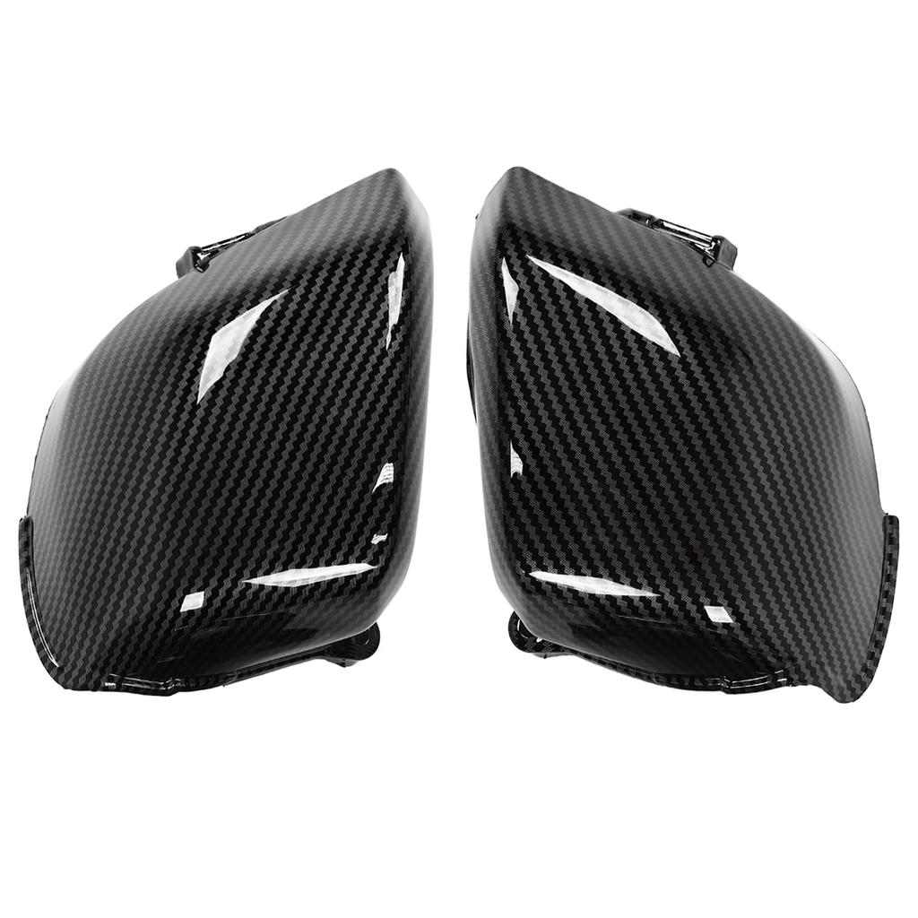2 Pcs Carbon Fiber Style ABS Carburetor Side Cover Replacement for CB 400 CB400 VTEC 1999‑2007
