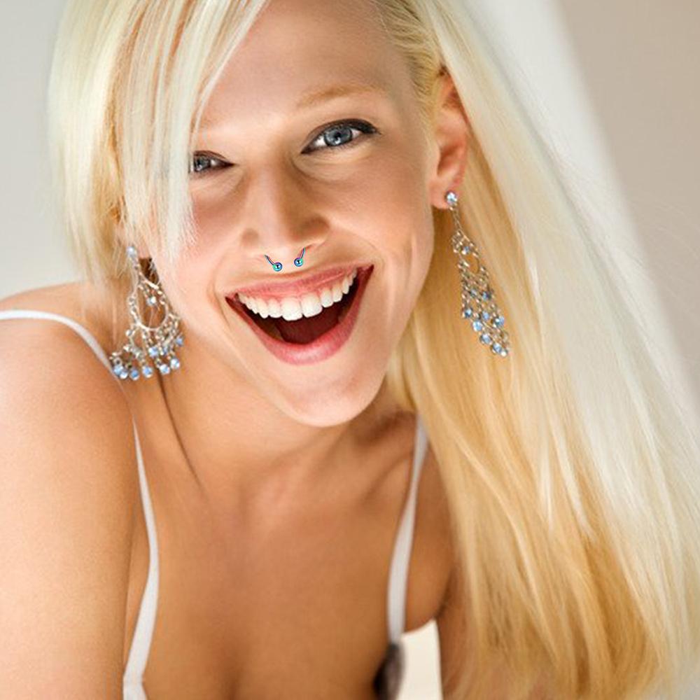 Кольца для пирсинга Носовые кольца-обручи Магнитные носовые кольца Обманки для пирсинга носа