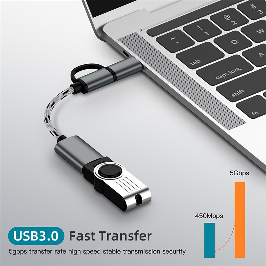 USB C Adapter 2 In 1 Type C & Micro USB Cable To USB 3.0 Adapter OTG for Type-C