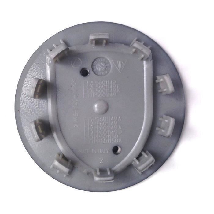 Колпачки на колеса - Porsche - 76 мм - Серый - Комплект из 4 штук - ABS