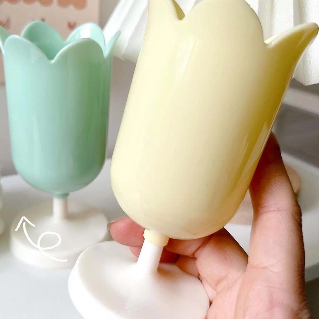 1 шт. Контейнер для ручек в виде тюльпана, украшение для хранения ручек, ведро для хранения кистей для макияжа, ретро-цветок, реквизит для фотосъемки, держатель для ручек, подарки