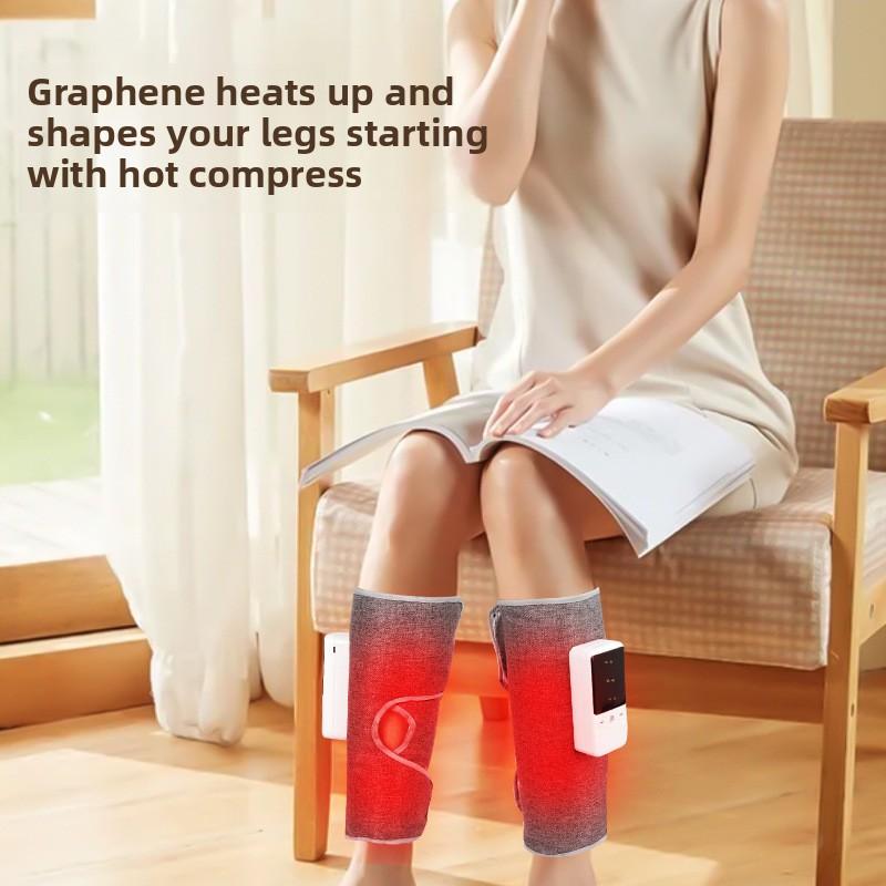 Calf Air Pressure Massager, Home Elderly Constant Temperature Hot Compress Wireless Leg Massager EMS Thin Calf Massager